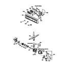Kenmore 3631556993 escutcheon & motor pump mechanism diagram