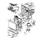 Kenmore 3631655192 body and door assembly diagram
