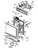 Escutcheon and door assembly