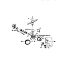 Kenmore 36314458691 motor pump mechanism&spray arm diagram