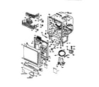 Kenmore 3631555992 body and door assembly diagram