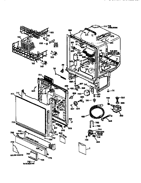 Body and door assembly