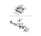 Kenmore 3631555992 escutcheon & motor pump mechanism diagram
