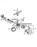 Motor pump and spray arm
