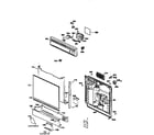 Kenmore 3631404197 escutcheon and door assembly diagram