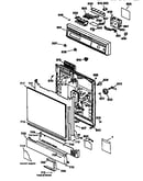 Escutcheon and door assembly