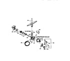 Kenmore 3631435198 motor pump mechanism&spray arm diagram