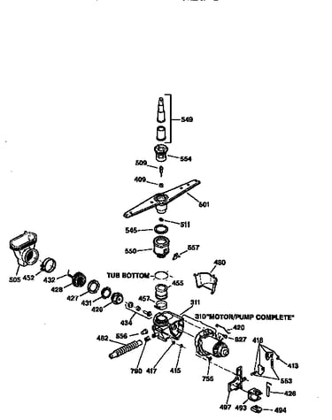Motor pump mechanism