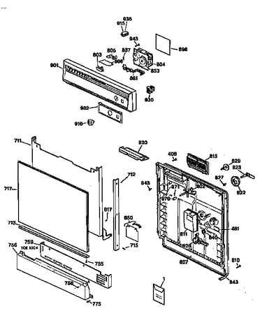 Escutcheon and door assembly