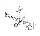 Kenmore 36314051691 motor pump mechanism&spray arm diagram