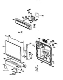 Escutcheon and door assembly