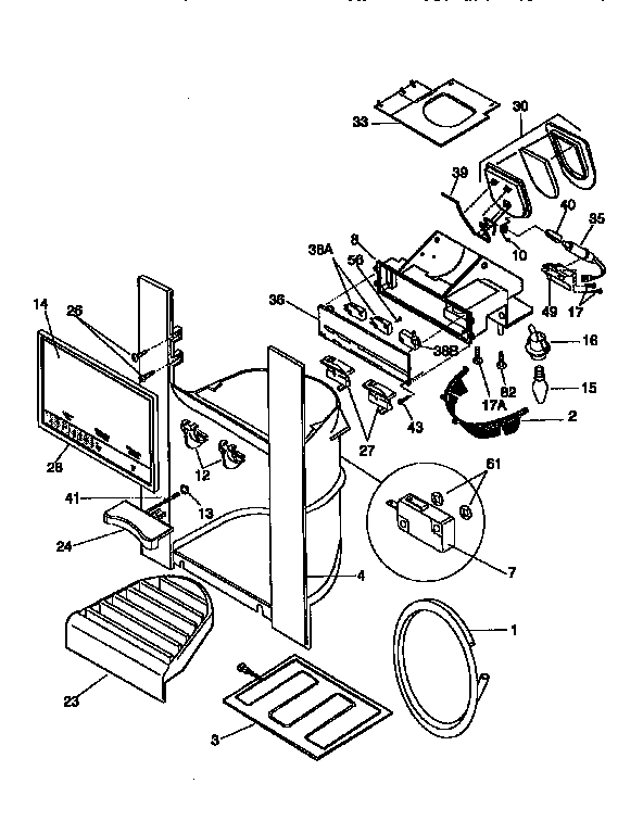 Ice and water dispenser