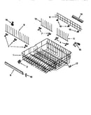 Upper rack and track