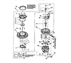 KitchenAid KUDI24SEWH0 pump and motor diagram