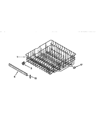 Upper rack and track