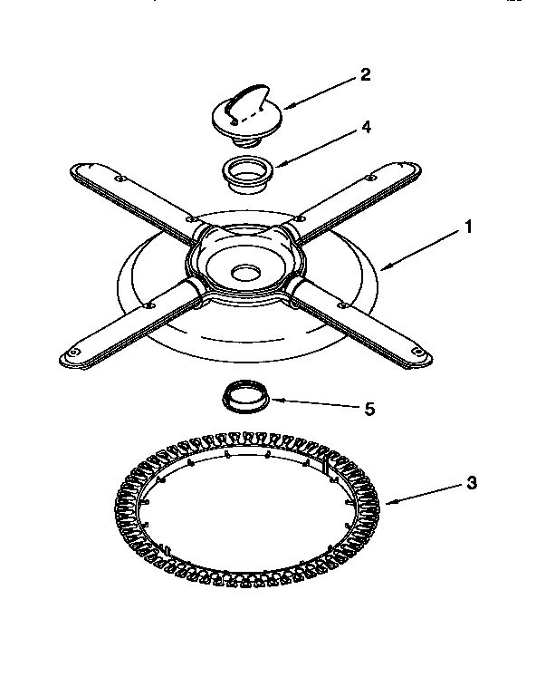Lower washarm and strainer
