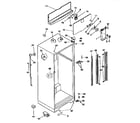 Kenmore 2539368701 cabinet parts diagram