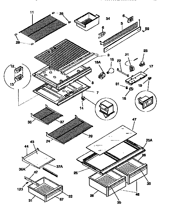 SHELVES AND ACCESSORIES