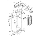 Kenmore 2539368781 cabinet parts diagram