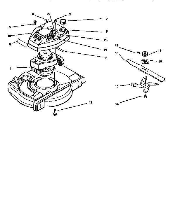 FUEL TANK& BLADE ASSEMBLY