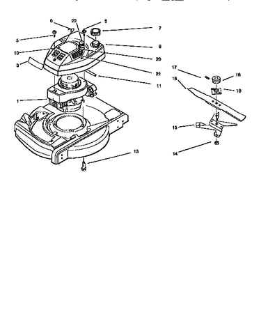 Fuel tank& blade assembly