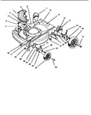 Deck & wheel assy (hand push)