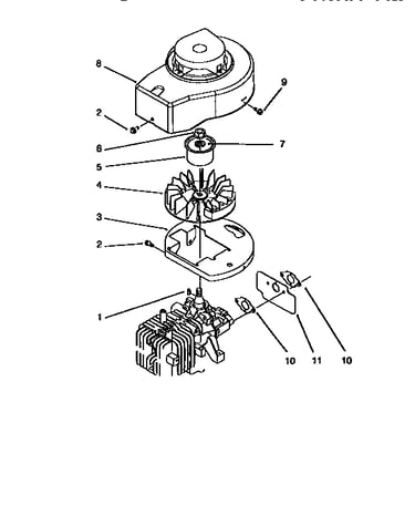 2 cycle engine assembly