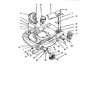 Lawn-Boy 10310-5900001-5999999 deck and wheel assembly diagram