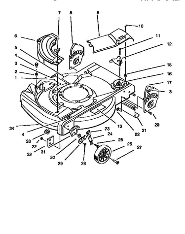 Deck and wheel assembly