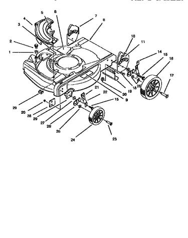 Deck and wheel assembly