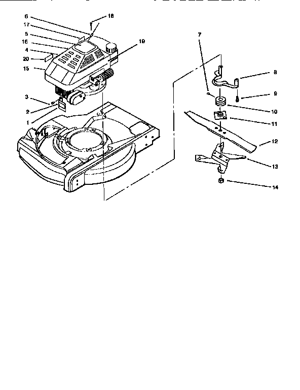 Fuel tank&blade assembly
