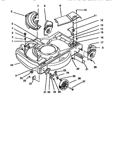 Deck&wheel assy(self propelled)