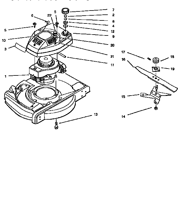 Fuel tank&blade assembly