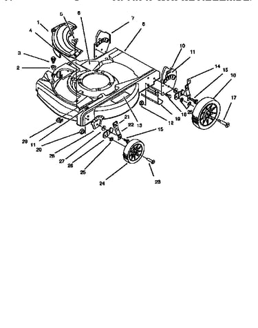 Deck and wheel assembly