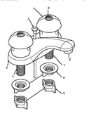 Disc lavatory faucet