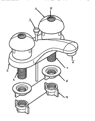 Disc lavatory faucet
