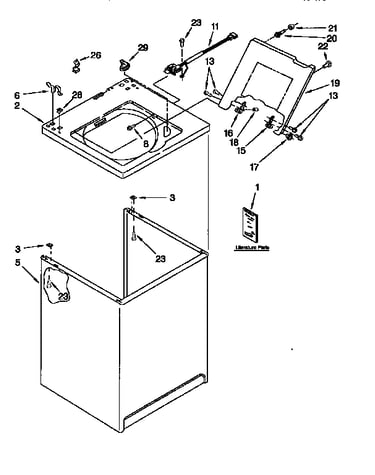 Top and cabinet
