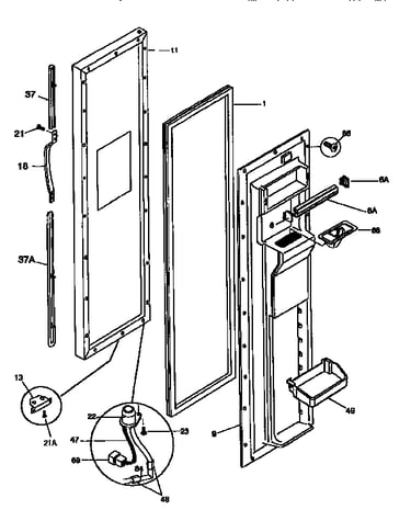 Freezer door