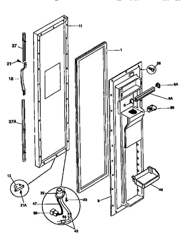 Freezer door