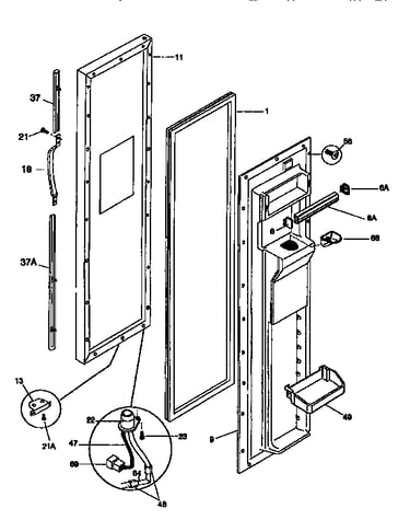 Freezer door