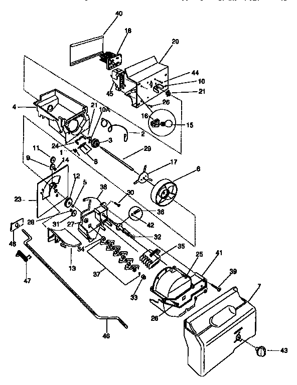 Container and drive