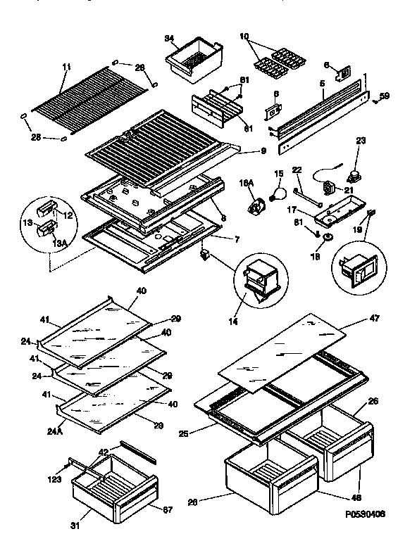Shelves/controls