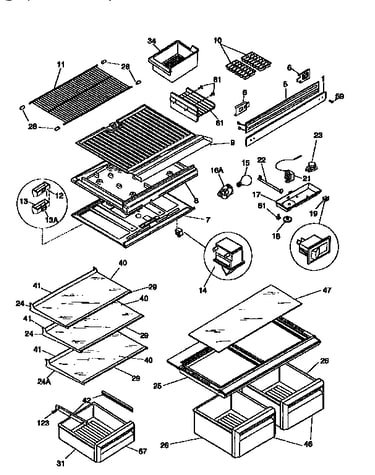 Shelves/controls