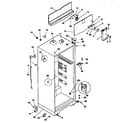 Kenmore 2539366723 cabinet parts diagram