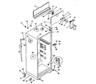 Kenmore 2539366743 cabinet parts diagram