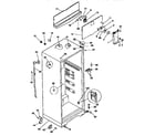 Kenmore 2539366783 cabinet parts diagram