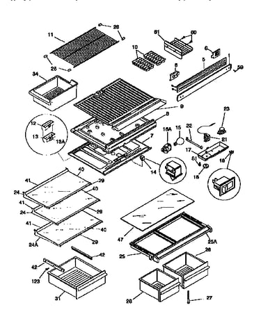 Shelves/controls