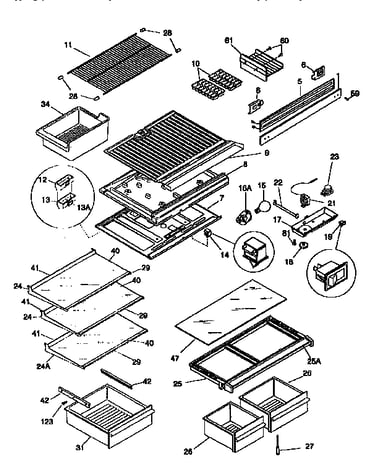Shelves/controls