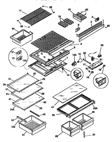 Shelves/controls