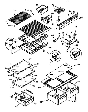 Shelves/controls